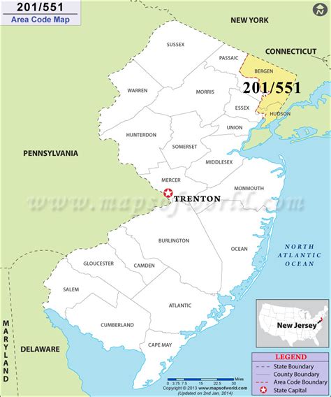 area code jersey|551 area code — information, time zone, map.